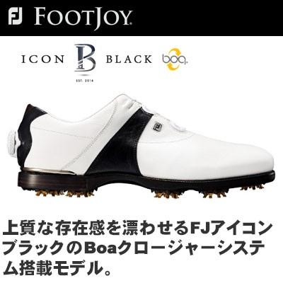 FootJoy（フットジョイ） FJ ICON BLACK Boa ゴルフ シューズ 52049