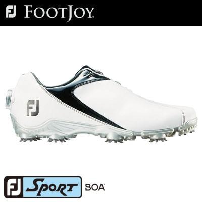 ★美品★ FJ ゴルフシューズ BOA ホワイト FootJoy（フットジョイ） FJ SPORT Boa 2018 メンズ ゴルフシューズ