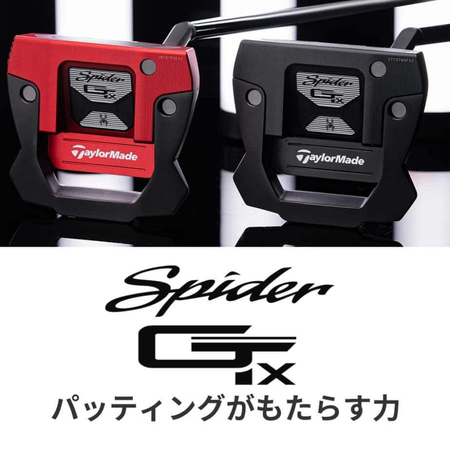 テーラーメイド SPIDER スパイダー GT X レッド トラスヒール パター 右用 メンズ ゴルフ TaylorMade 2023年モデル｜exgolf｜02