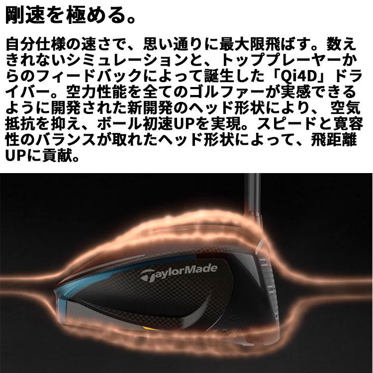 TaylorMade（テーラーメイド） Qi4D ドライバー 右用 REAX HR 50