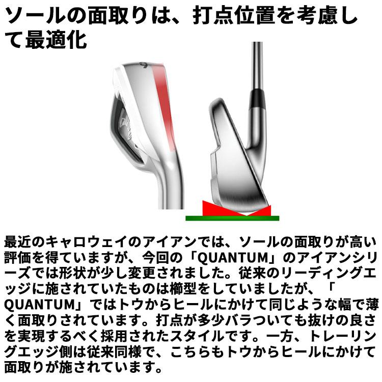 メーカーカスタムクラブ キャロウェイ クアンタム マックス アイアン 5本セット(#6-PW) 右用 N.S.PRO 750GH neo スチールシャフト 日本正規品_8