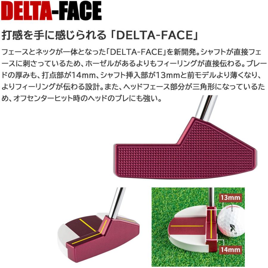 kasco（キャスコ） Red9/9 DELTA-FACE 丸マレット DF-017 パター 右用