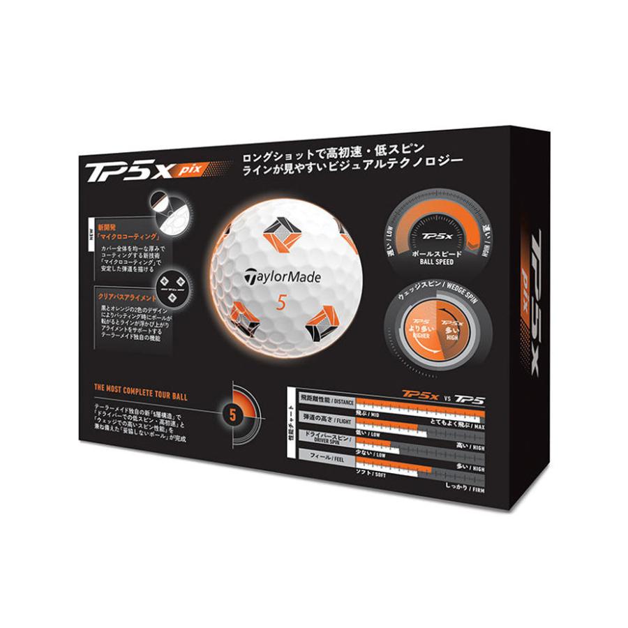 TaylorMade（テーラーメイド） TP5 Pix / TP5x Pix 2026 ゴルフボール