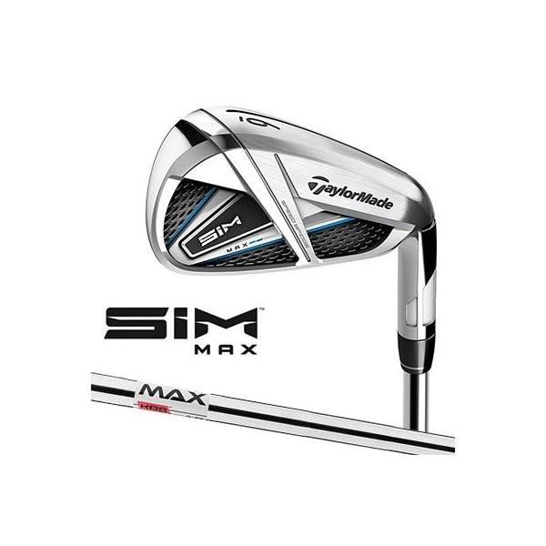 TaylorMade（テーラーメイド） SIM MAX アイアン 5本セット (#6〜PW