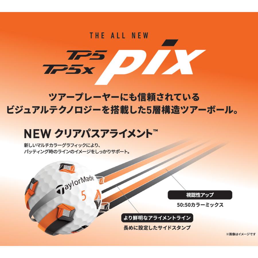 TaylorMade（テーラーメイド） 2024 TP5x Pix ゴルフ ボール 3ダース