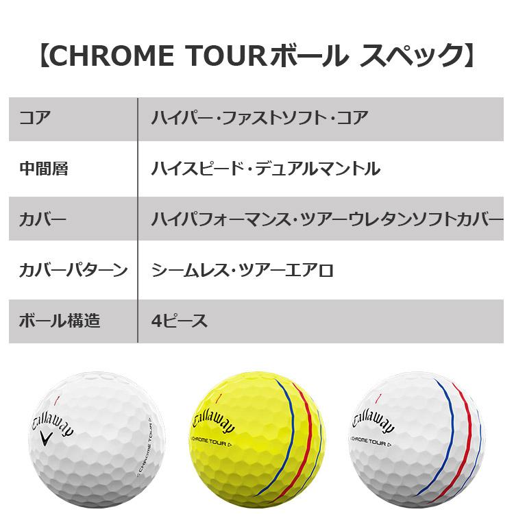 日本全国送料無料 キャロウェイ 2024 CHROME TOUR クロム ツアー トリプル・トラック ボール 1ダース(12球) Callaway｜exgolf｜09