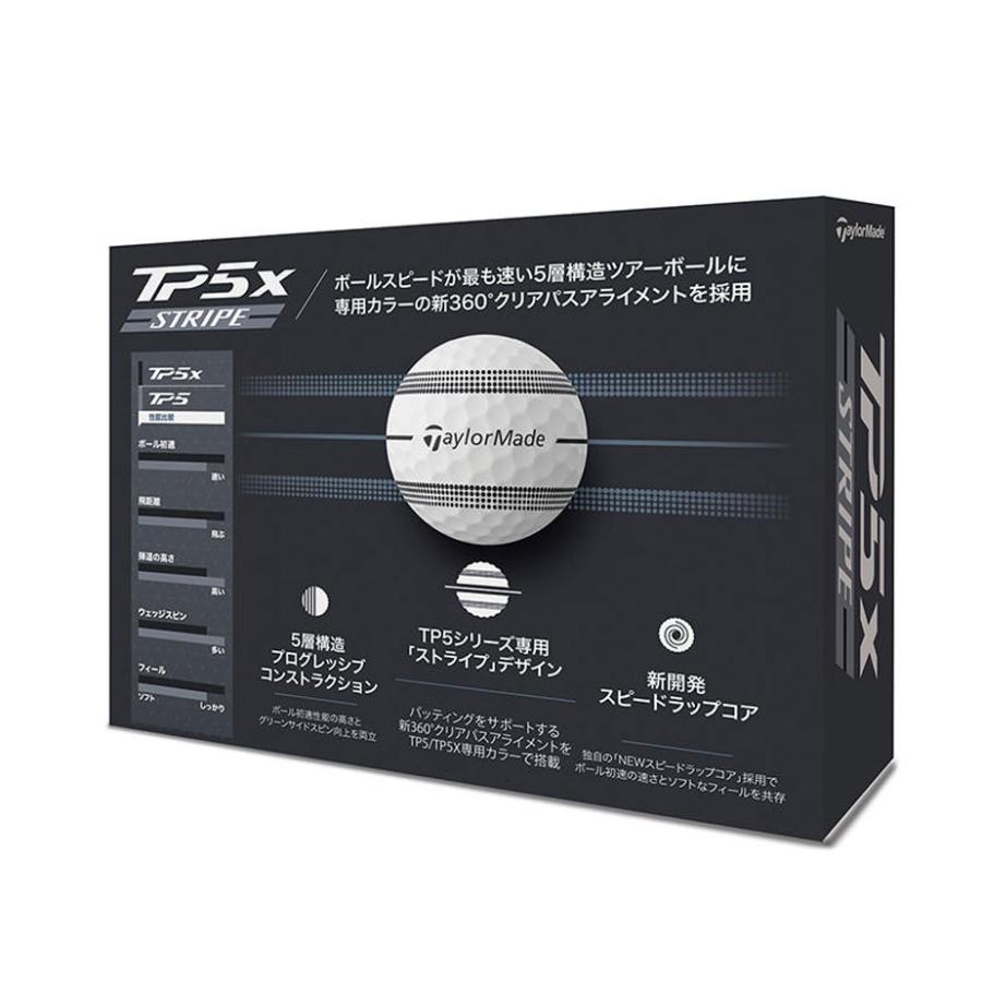 TaylorMade（テーラーメイド） TP5x ストライプ 2024 ゴルフ ボール 1