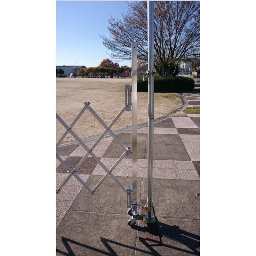 アルミキャスターゲート 門扉 伸縮 最大幅 6m 伸縮ゲート アルミゲート  