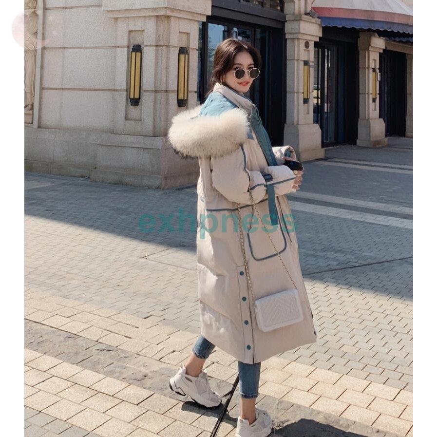 大人気新作 ダウンコート レディース ロングコート ダウンジャケット ロング丈コート レディース アウター 軽量 防風 防寒 秋冬 韓国風 おしゃれ 大きいサイズ ファー付き ダウンコート サイズ S Oroagri Eu