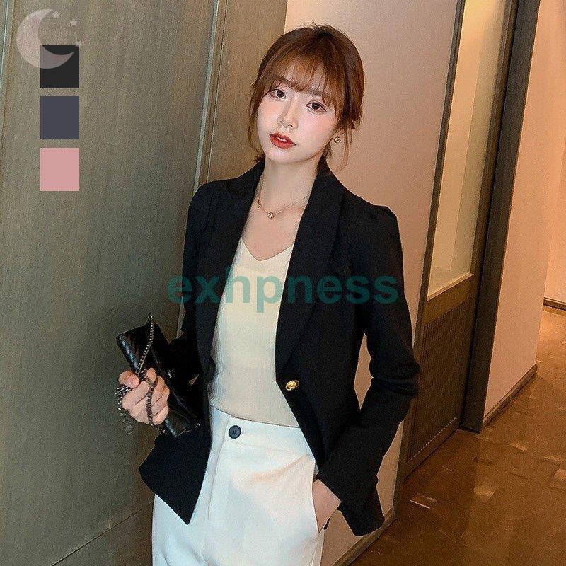 韓国風新作スーツ レディース スーツジャケット 代30代40代細身 春秋長袖事務服 フォーマル 面接 制服ol ビジネス 通勤 上着 3色 Cn1101 Motnvdy141 エクハピ 通販 Yahoo ショッピング