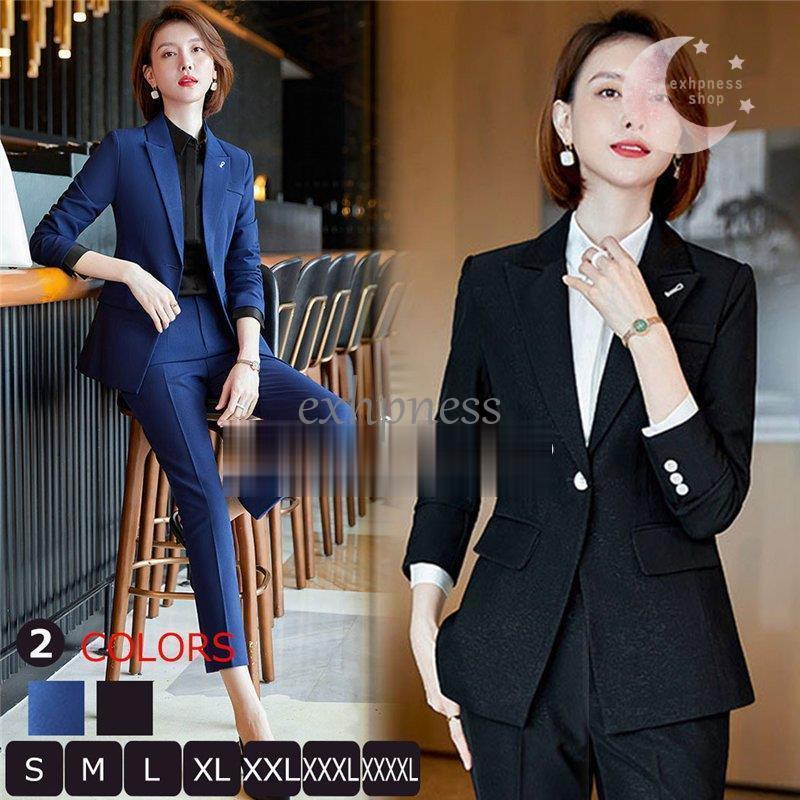 パンツスーツ スーツレディース 2点セット 長袖ジャケット 九分丈パンツ フォーマル ビジネススーツ エレガント 気質 上品 通勤ol 大きいサイズ エレガント Dd 11dec686 エクハピ 通販 Yahoo ショッピング