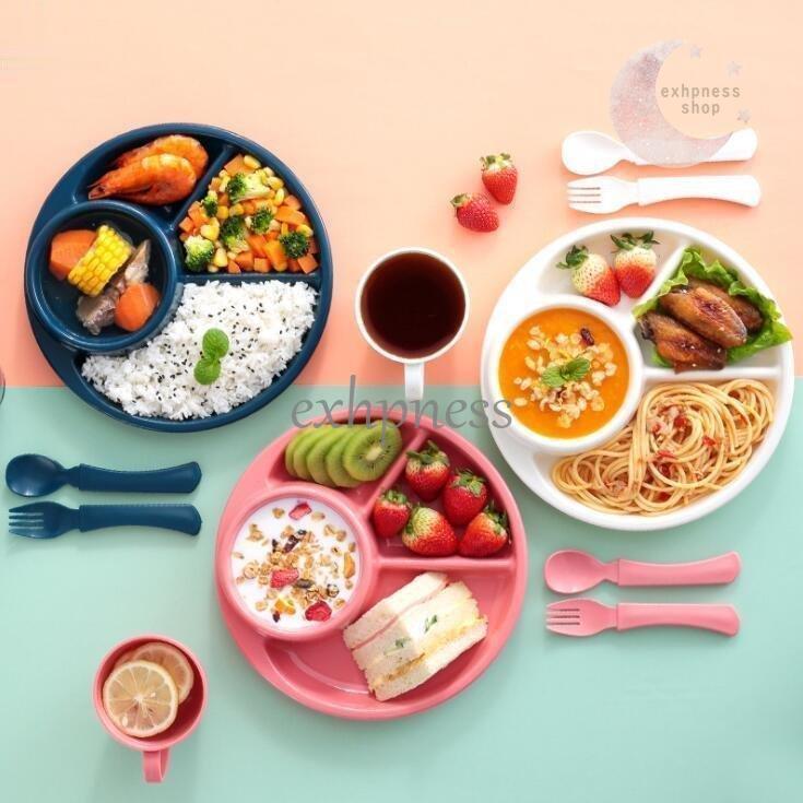 新春福袋21 食器 子供用食器 4点セット ベビー ランチプレート ベビー食器 離乳食 赤ちゃん 皿 子供 こども 可愛い 誕生日 祝い 子ども かわいい 安全 Aynaelda Com