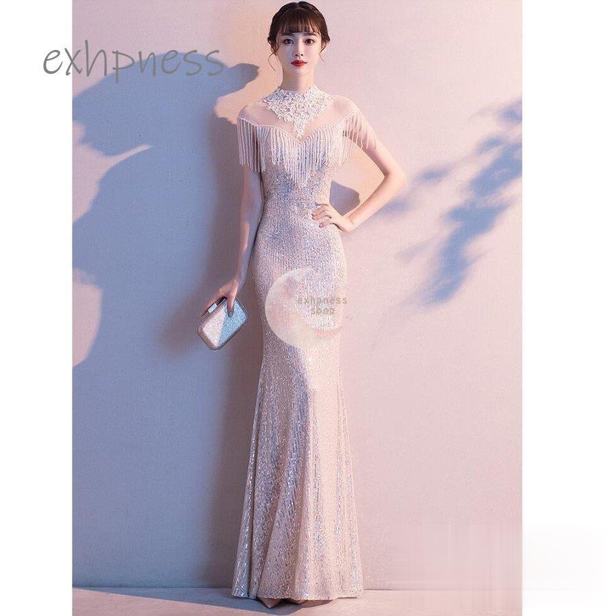 人気の雑貨がズラリ マーメイドドレス ウエディングドレス ロングドレス カラードレス おしゃれ 上品 タイトワンピ パーティードレス 結婚式 二次会 舞台衣装 披露宴 演奏会