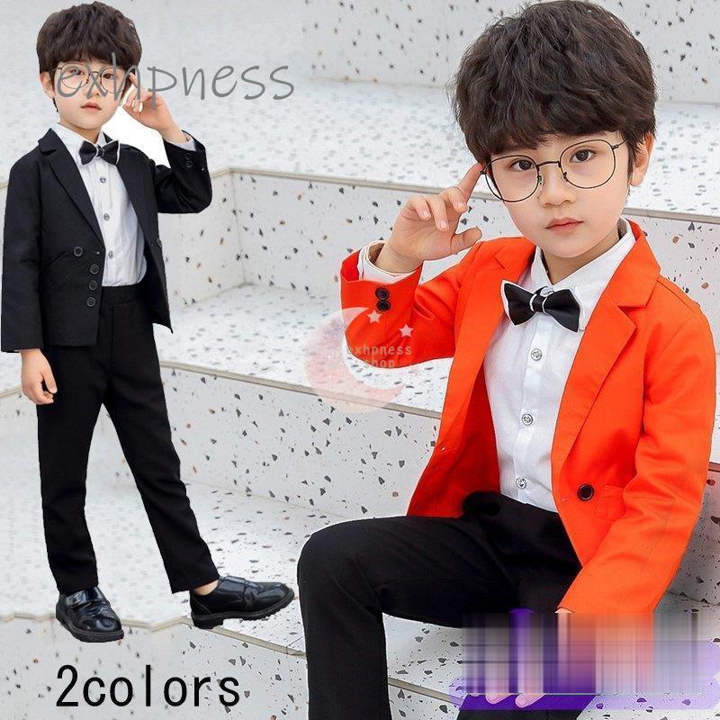 カタログギフトも 男の子用スーツ 4点セット キッズ おしゃれ 七五三 卒業式 入園式 結婚式 子供スーツ フォーマル 子供服 上下セット カッコイイ 発表会 演奏会 ブレザー スーツ ブレザー カラー B