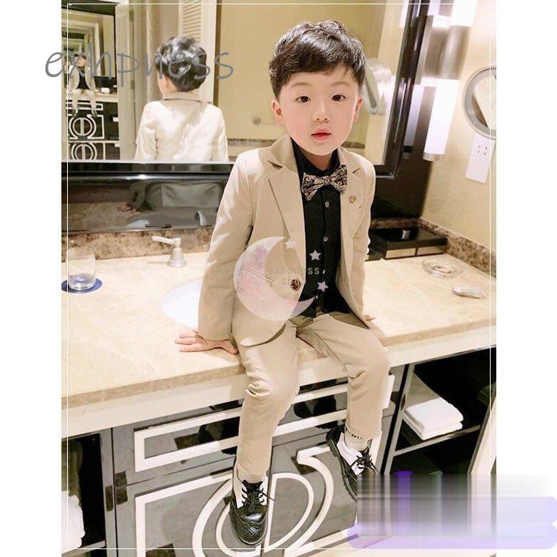クリスマスファッション 七五三 紳士服 フォーマル お洒落 春夏秋冬 キッズ 男の子 子供スーツ 2点セット 長袖ジャケット パンツ 90 140 子供スーツ お洒落 ジャケット パンツ 男の子 結婚式 誕生日 入園式 結婚式 卒業式 着物 セレモニードレス