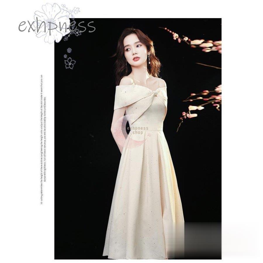 品質満点 結婚式ドレス 40代 30代 代 ビアノ 成人式 卒業式 披露宴 二次会 オフショルダー パーディードレス ウエディングドレス お呼ばれ プリンセスドレス セレブ Aライン サイズ Xs