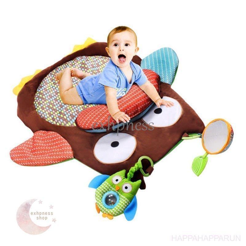 クッションマット フクロウ型 赤ちゃん インテリア マット おもちゃ ベビーマット 部屋マット 子供 部屋飾り かわいい