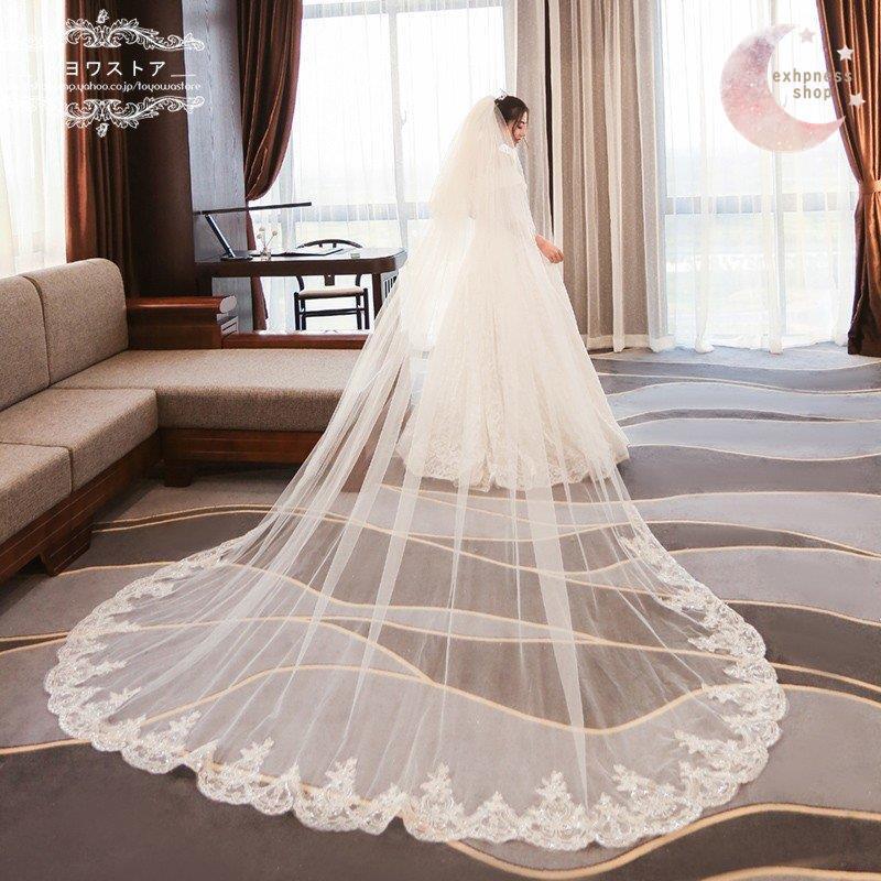 着後レビューで 送料無料 ウェディングベール ロング コーム付き ベールアップ 安い 結婚式 花嫁 披露宴 二次会 ブライダル 刺繍 マリアベール Aguasdepalmas Com Br