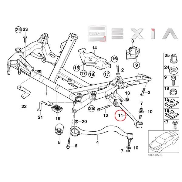 BMW E39 フロントコントロールアーム ロアアーム 左右セット 525i 528i 530i 31121094233 31121094234｜exia｜02