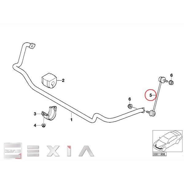 BMW E85 E86 Z4 フロント スタビリンク ペンドラムサポート 左右セット 2.2i 2.5i 3.0i 3.0si M 31356780847｜exia｜02