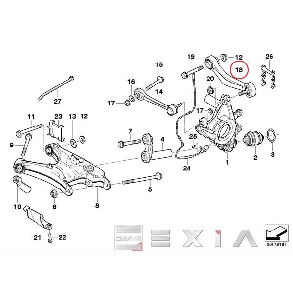 BMW E39 E60 E61 リア コントロールアーム アッパーアーム 左右セット 525i 528i 530i 540i 545i 550i M5 33306772241 33306772242_1