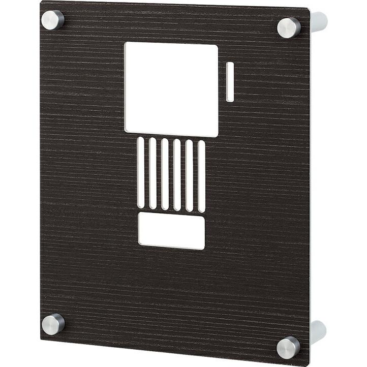 インターホンカバー　ステンレス　木目シート貼り　INT-M1A-ナシ（丸三タカギ） | 