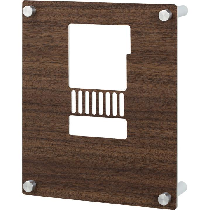 インターホンカバー　ステンレス　木目シート貼り　INT-M2C-ナシ（丸三タカギ） | 