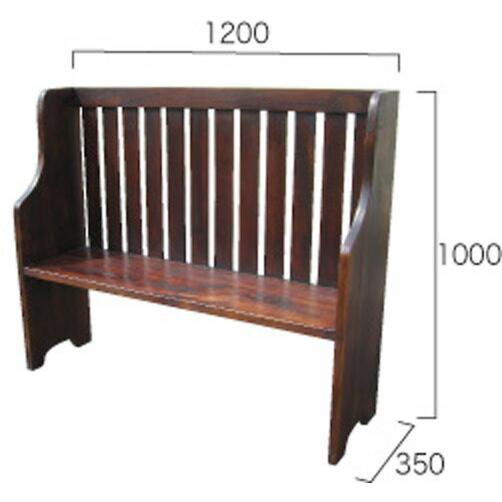 チャーチベンチ（36325）（ジャービス商事） ファニチャー 家具