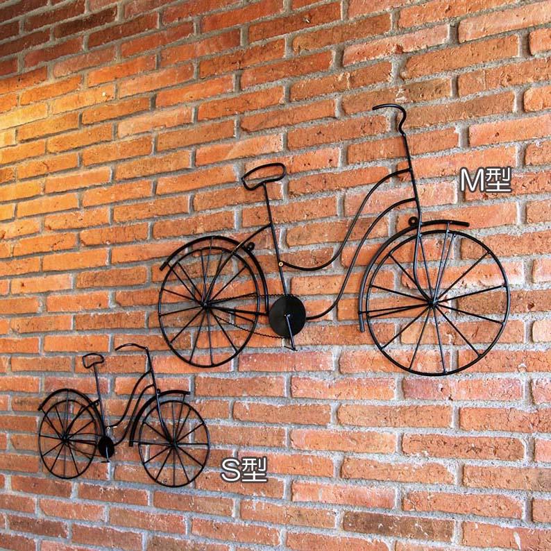 ブリキウォール自転車　S型（40601）（ジャービス商事）　ウォールデコレーション　インテリア　ディスプレイ　サイクル　壁面装飾｜exis｜03