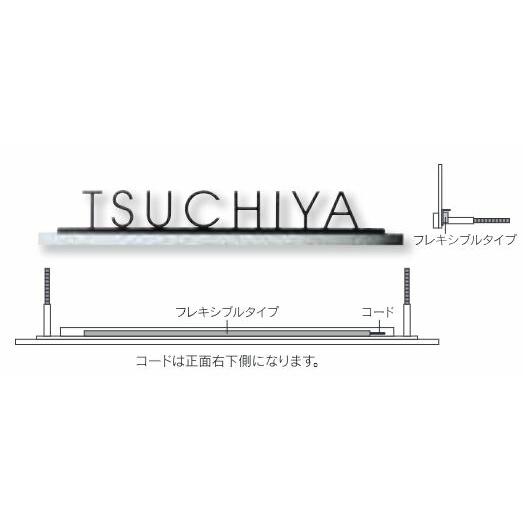LED表札 ステンレス切文字 LEK-13（福彫） : エクシーズYahoo!店