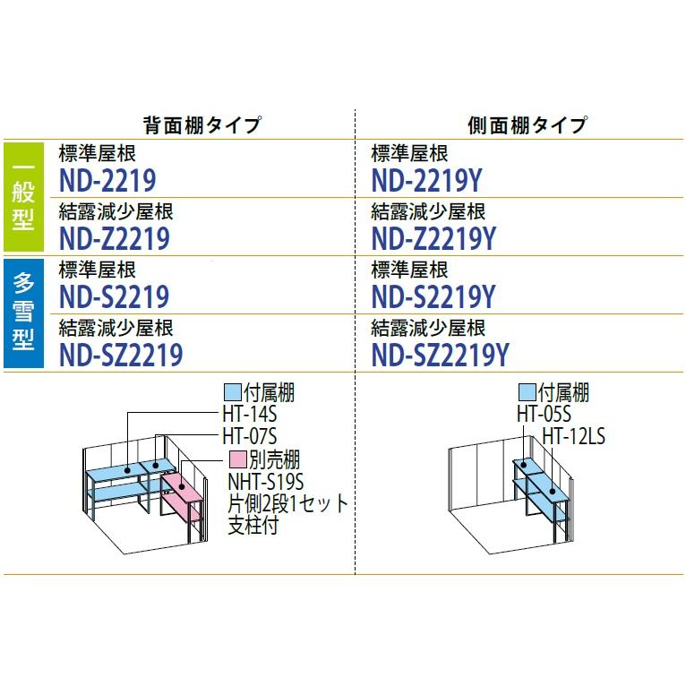 タクボ物置 Mr.ストックマン・ダンディ ND-SZ2219Y (多雪型・結露減少