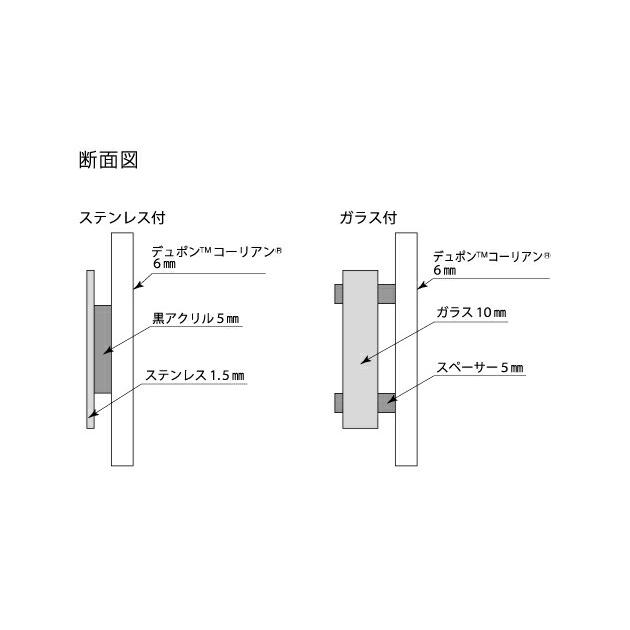 ステンレス表札　さざなみ　SZS-BS-2（丸三タカギ）