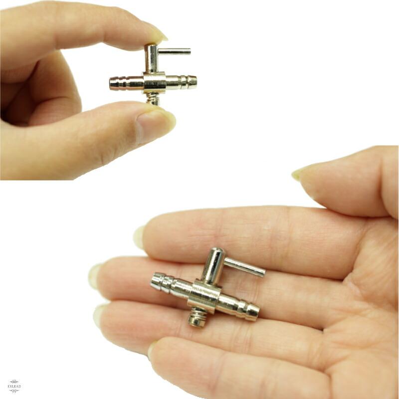 一方コック 両側チューブ 10個セット エアフロー 分配管 水槽用