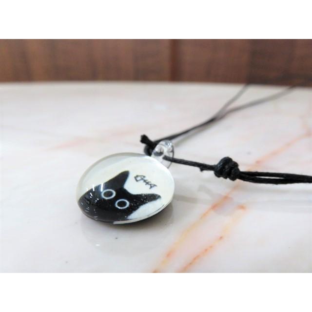 アクセサリー　THAI VETRO　タイベトロ　ペンダント S　サークル型　ネコ　猫　ハンドメイド　ガラスジュエリー　 |  | 02