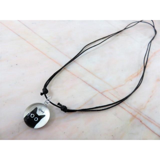 アクセサリー　THAI VETRO　タイベトロ　ペンダント S　サークル型　ネコ　猫　ハンドメイド　ガラスジュエリー　 |  | 04