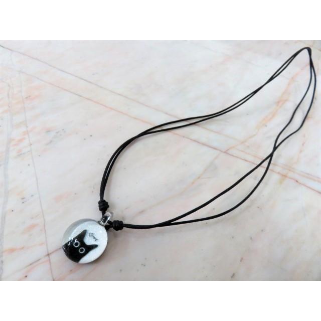 アクセサリー　THAI VETRO　タイベトロ　ペンダント S　サークル型　ネコ　猫　ハンドメイド　ガラスジュエリー　 |  | 04