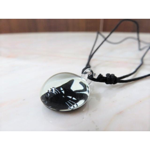 アクセサリー　THAI VETRO　タイベトロ　ペンダント S　サークル型　ネコ　猫　ハンドメイド　ガラスジュエリー　 |  | 02