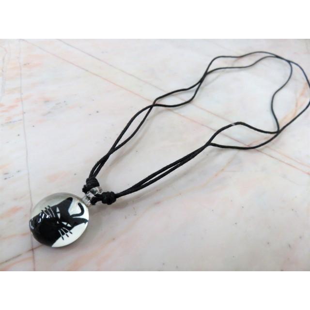 アクセサリー　THAI VETRO　タイベトロ　ペンダント S　サークル型　ネコ　猫　ハンドメイド　ガラスジュエリー　 |  | 04