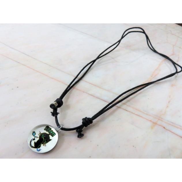アクセサリー　THAI VETRO　タイベトロ　ペンダント S　サークル型　ネコ　猫　ハンドメイド　ガラスジュエリー　 |  | 04