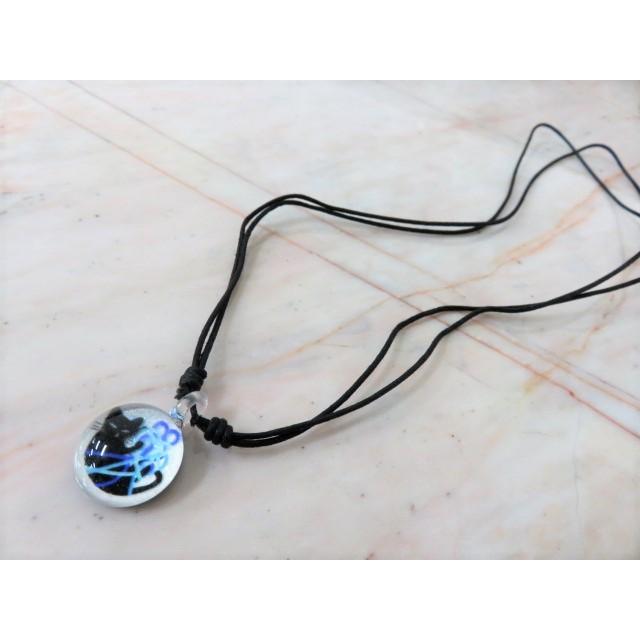 アクセサリー　THAI VETRO　タイベトロ　ペンダント S　サークル型　ネコ　猫　ハンドメイド　ガラスジュエリー　 |  | 04