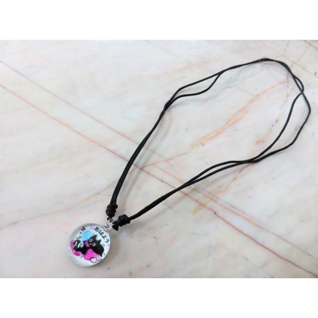 アクセサリー　THAI VETRO　タイベトロ　ペンダント S　サークル型　ネコ　猫　ハンドメイド　ガラスジュエリー　 |  | 04