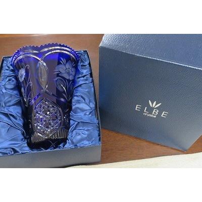 ELBE crystal エルベクリスタル 花瓶 花柄 ブランドBOX入り 花器 ELBE crystal エルベクリスタル 花瓶 花柄 ブランドBOX入り 花器