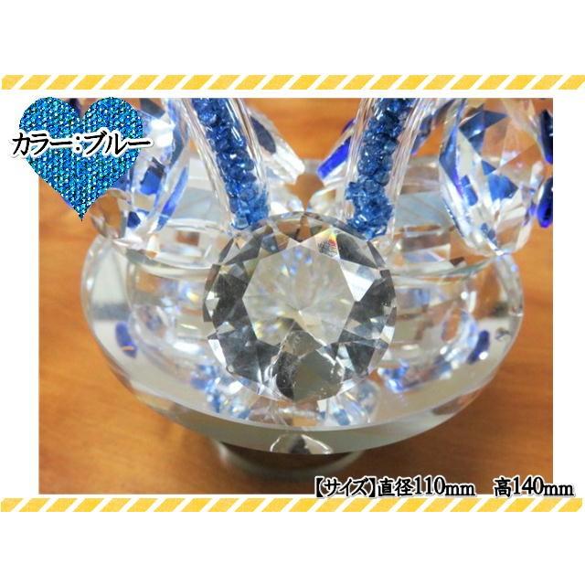 ガラス細工 オブジェ 置物 雑貨 ガラス タイガラス クリスタル スワン