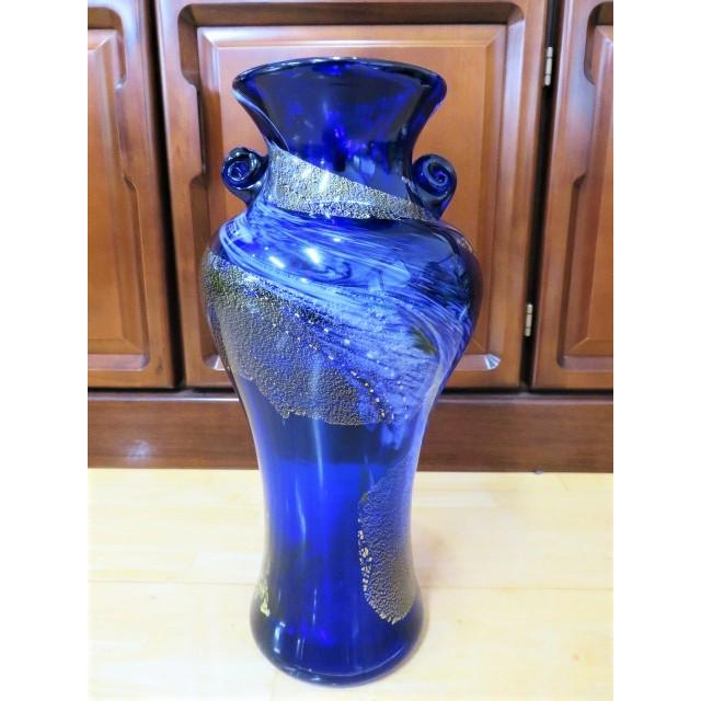 花瓶 琉球ガラス ガラス 花器 青 ブルー 濃青 おしゃれ 爽やか 花瓶 琉球ガラス ガラス 花器 青 ブルー 濃青 おしゃれ 爽やか