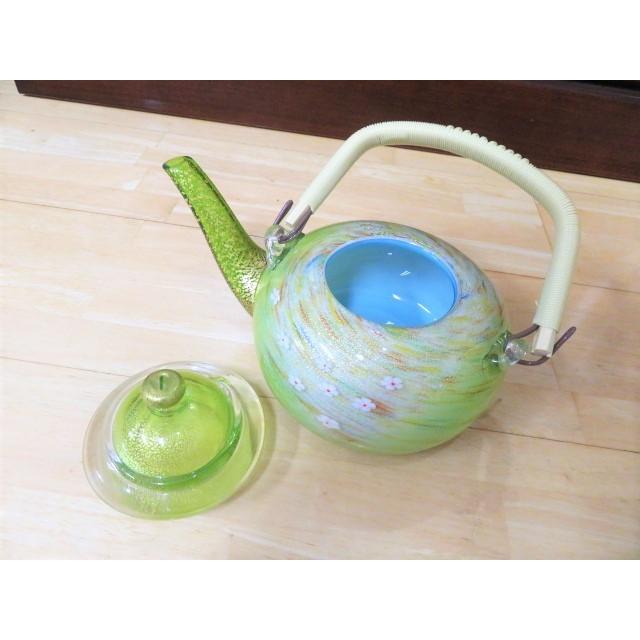 琉球ガラス ガラス 金彩流美酒器セット 水差し アイスペール 急須 