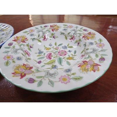 MINTON（ミントン） 英国製 ハドンホール グリーン 21cmプレート 深型