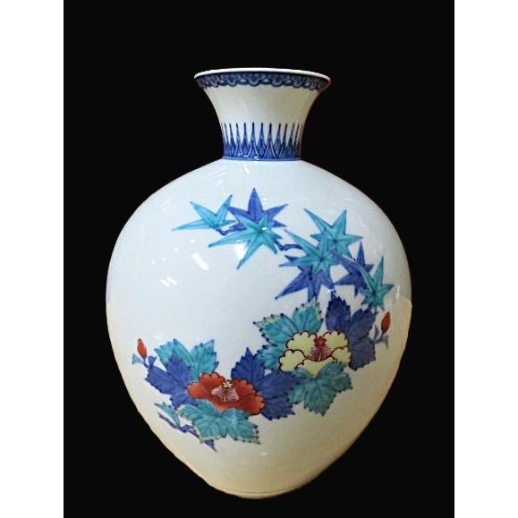 有田焼 今右衛門窯 花瓶 四季花絵 陶磁器 お祝い ギフト 有田焼 今右衛門窯 花瓶 四季花絵 陶磁器 お祝い ギフト