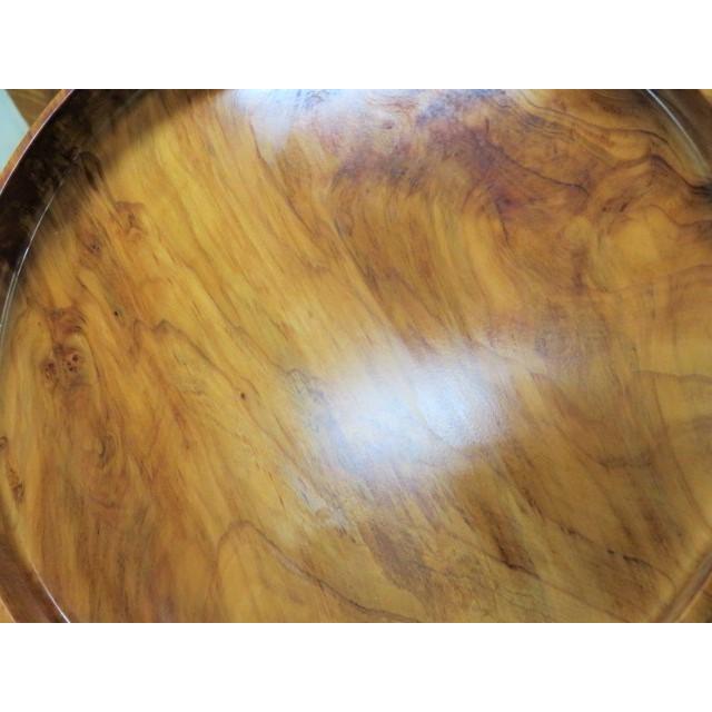 盆 丸盆 木製 屋久杉 お盆 長寿 ギフト 天然木 お祝い 和風 : EX.mart