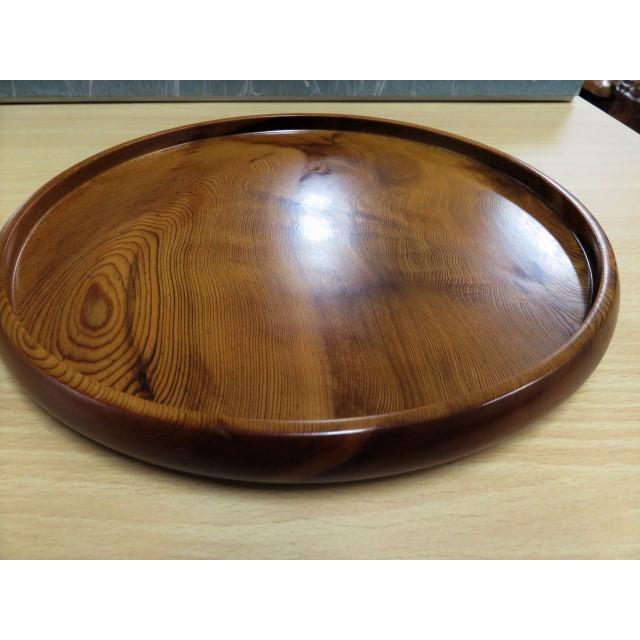 盆 丸盆 木製 屋久杉 お盆 長寿 ギフト 天然木 お祝い 和風 : EX.mart