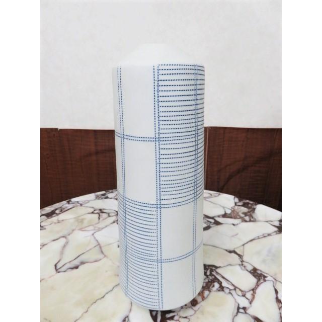 花瓶 花器 フラワーベース 陶器 白 青  幅13ｃｍ 高さ33ｃm シンプル ナチュラル インテリア おしゃれ くすみカラー |  | 01